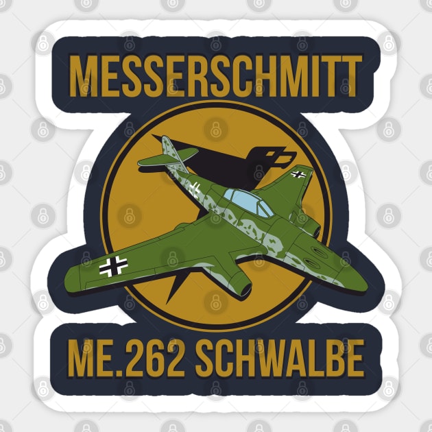 Messerschmitt Me 262 Schwalbe Sticker by FAawRay